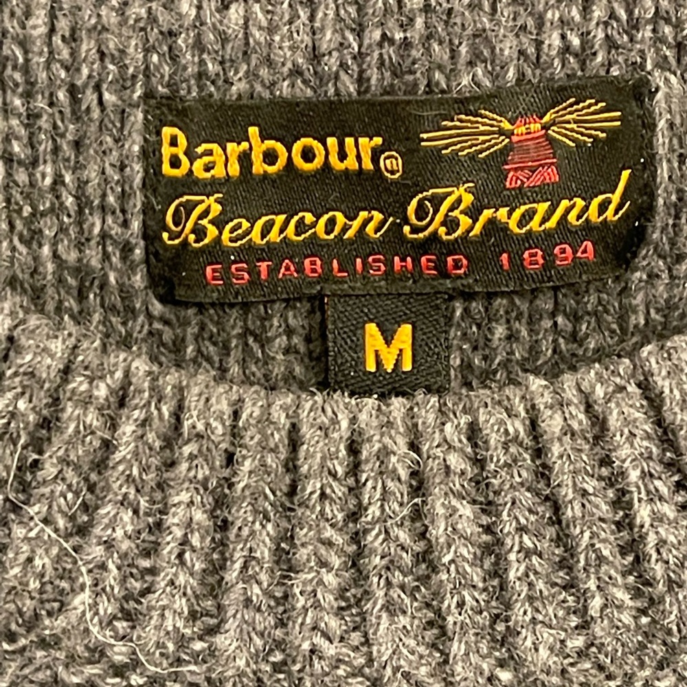 100% Wool Barbour sweater jumper - Picture 2 of 6